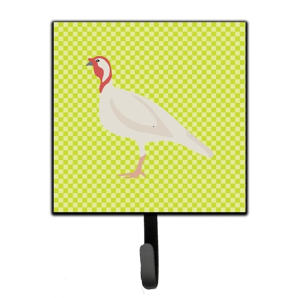Carolines Treasures Beltsville Small White Turkey Hen Green Leash or Key Holder BB7815SH4 - main
